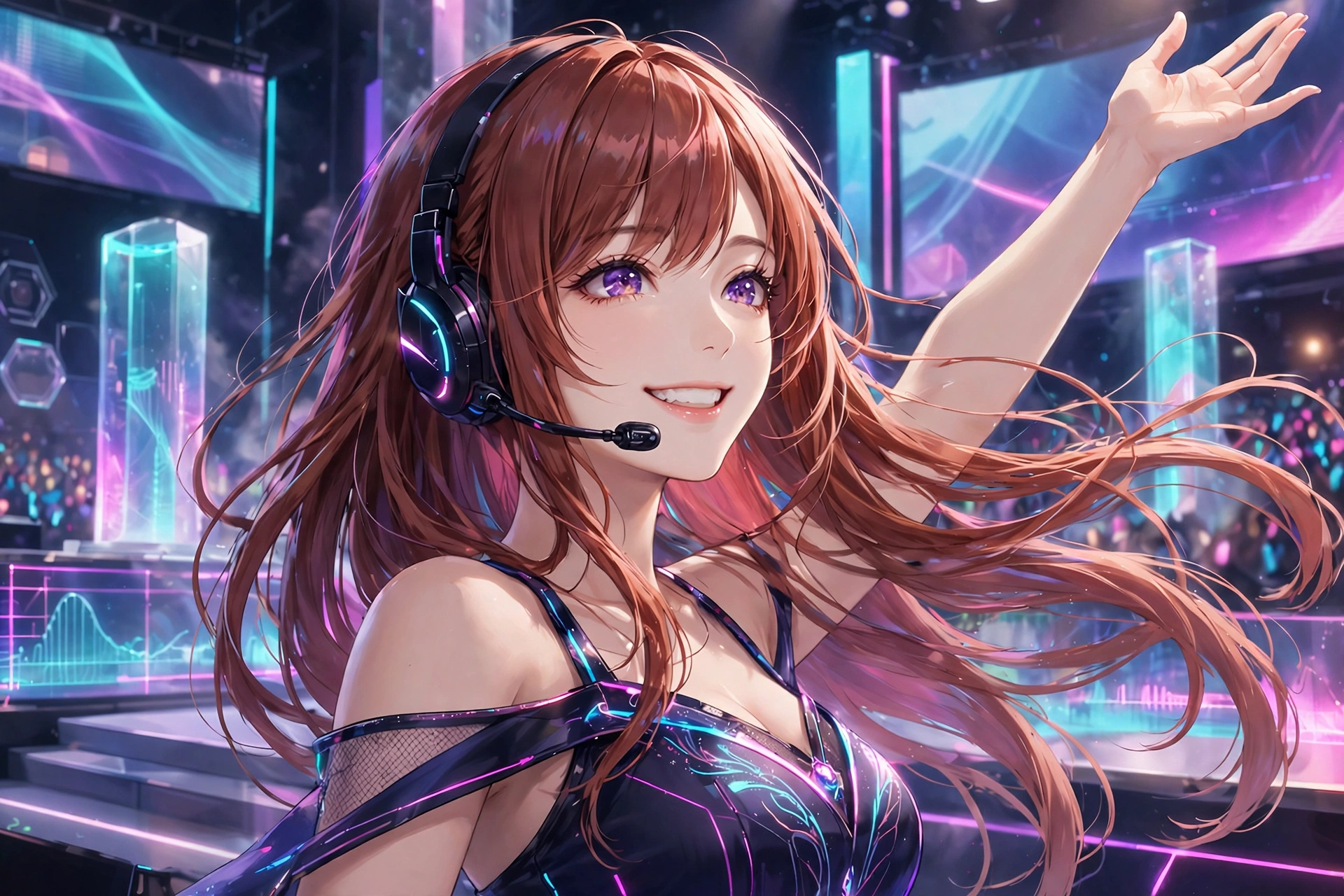 Rising VTuber editorial artwork